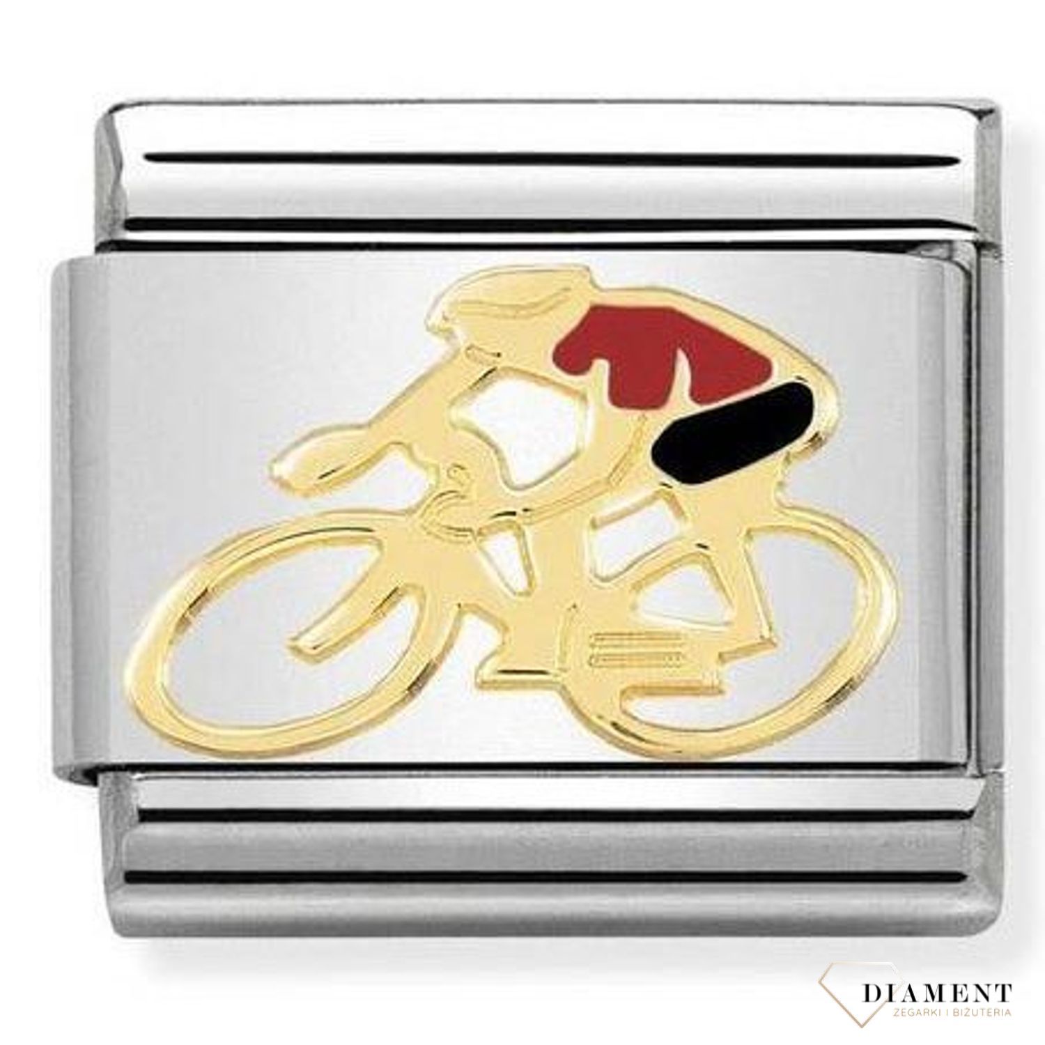 Nomination - Link 18K zawieszka złoto 'Rowerzysta' 030259 14 biżuteria nomination nomination zawieszki nomination baza.jpg